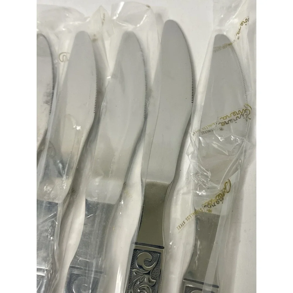 Riviera Monterey Stainless Dinner Knives Set of 7 Flatware Japan